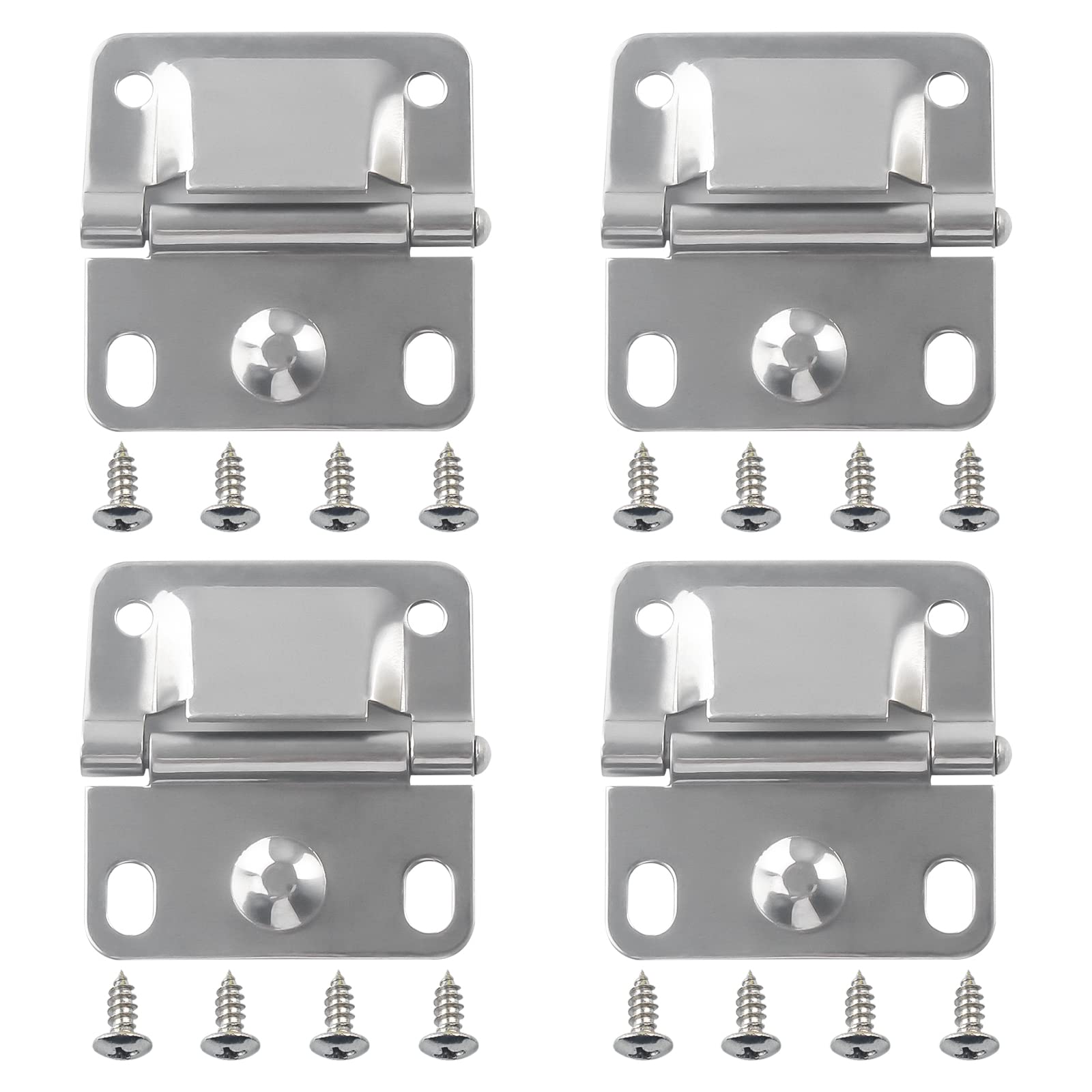 Coleman Ice Chest Coolers Stainless Steel Hinges with Screws Set - Replacement Parts for 5235, 6262, 6270 (4 Pack)  
Col