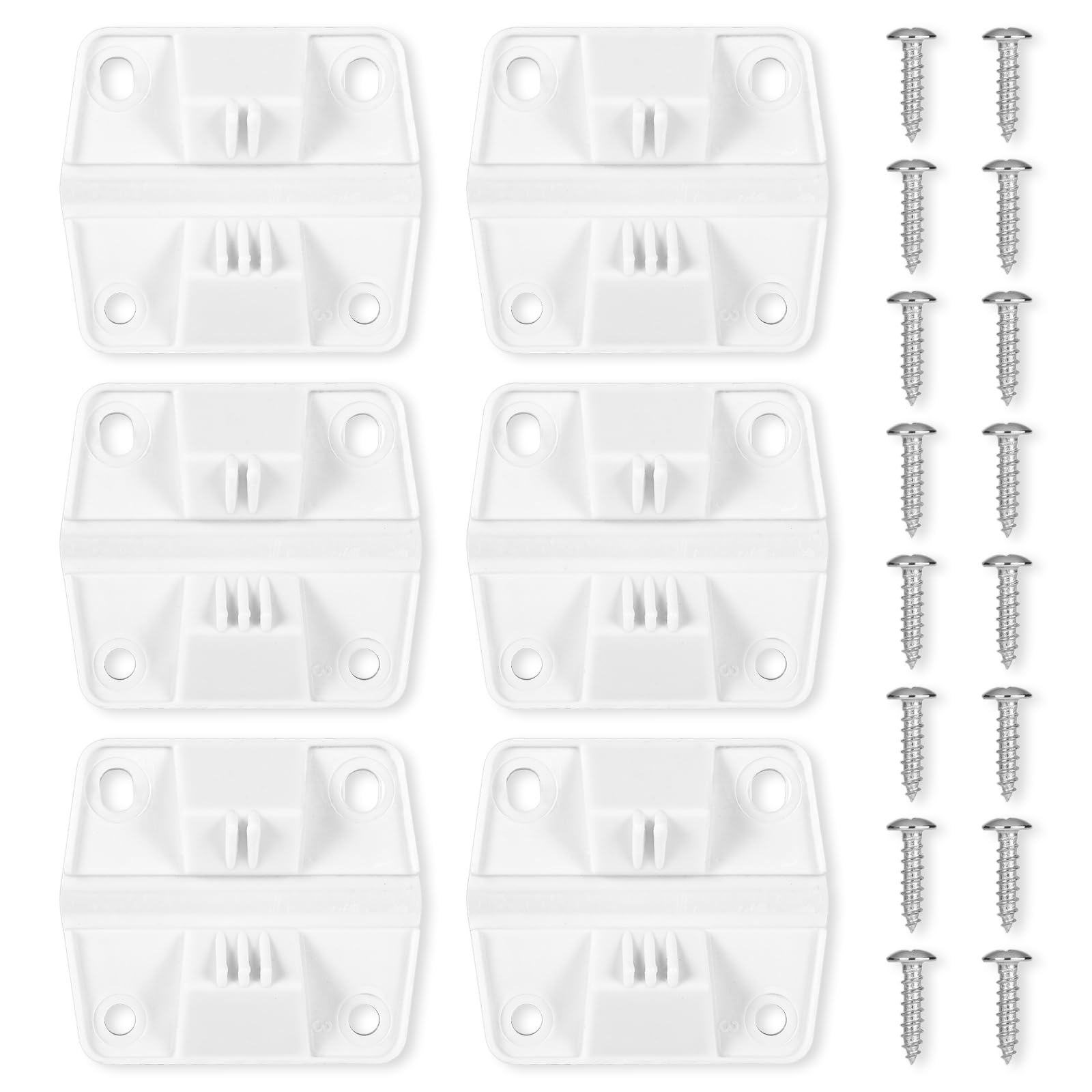  6PCS Cooler Hinges for Coleman Camping Coolers: Durable Plastic Hinges with 24PCS Screws Replacement Kit for Extendable