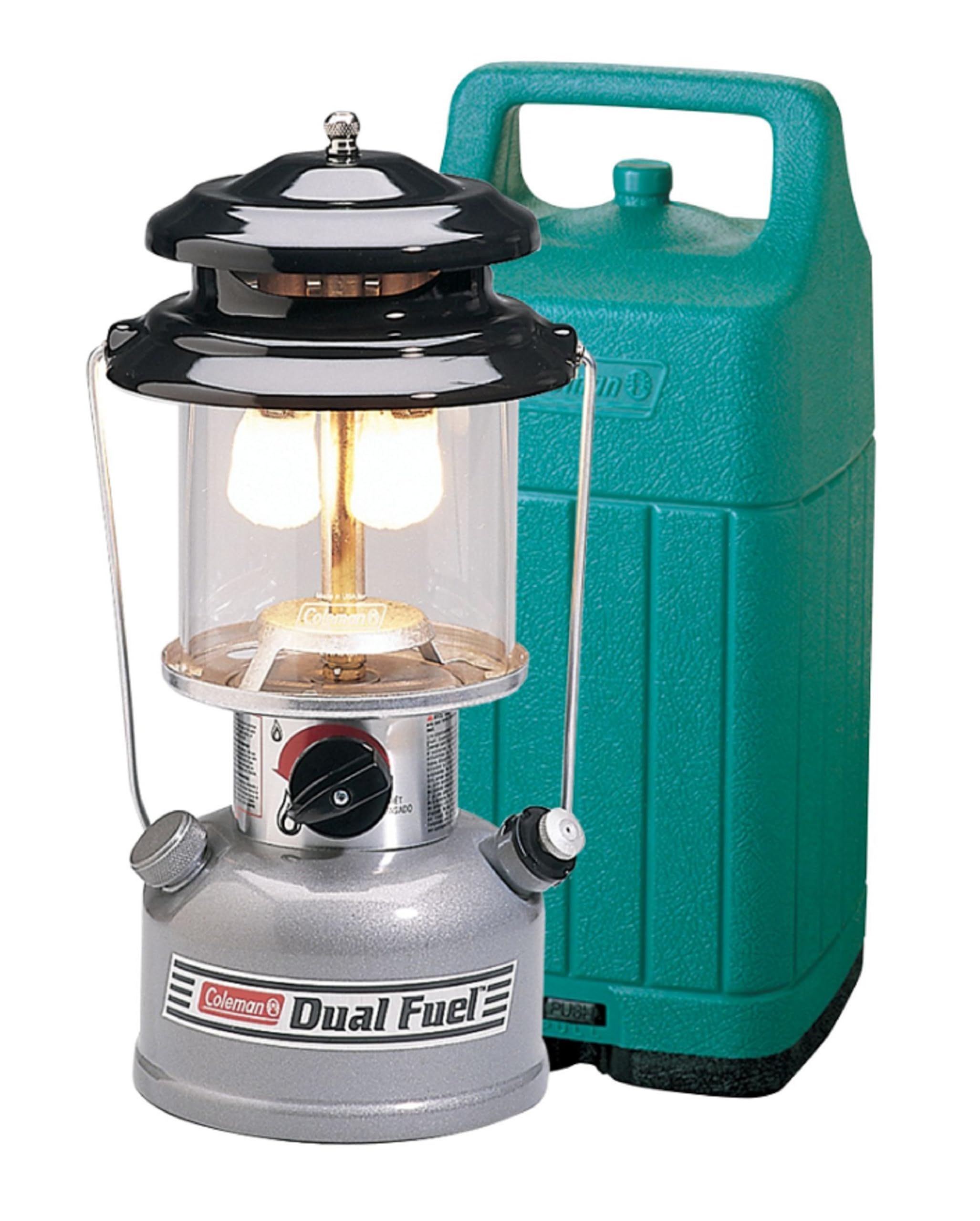 Coleman Premium 700L Dual-Fuel Lantern Features Adjustable Brightness & Carry Case, Ideal for Camping & Emergencies