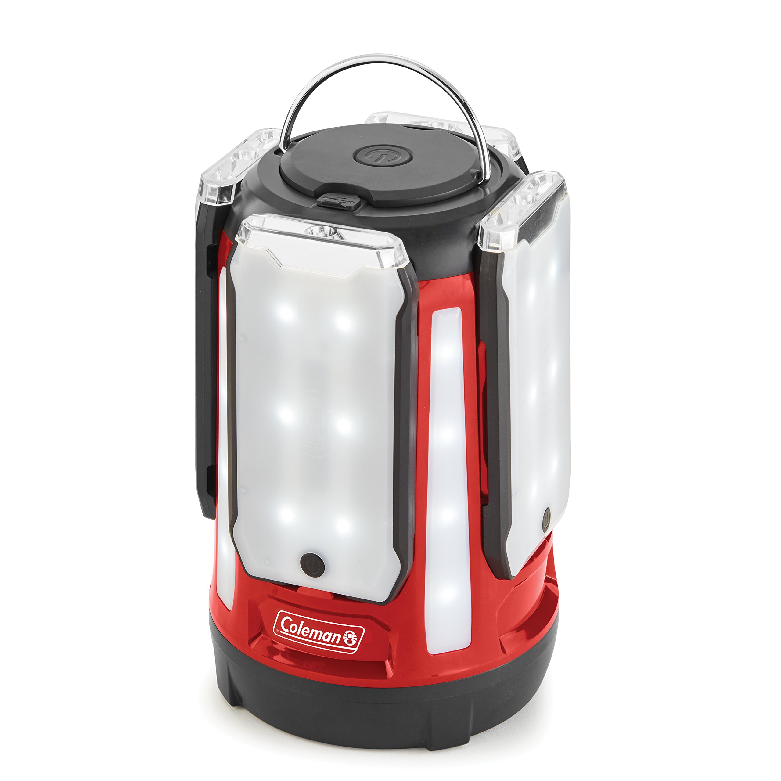 Coleman Quad Panel 800L LED Lantern Water-Resistant Camping Lantern  
Coleman Quad Panel 800L LED Lantern USB Charging E